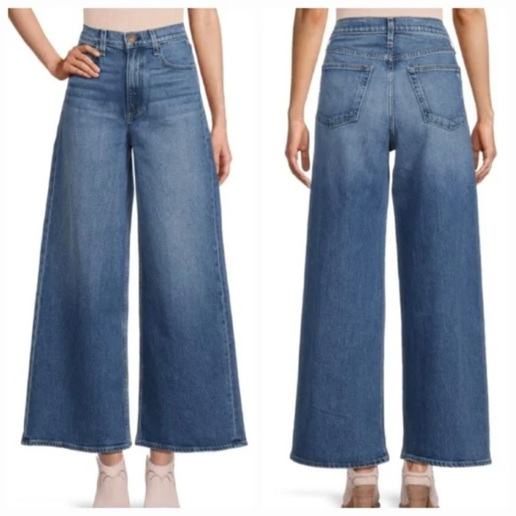rag & bone Serena High Rise Crop Wide Leg Jeans Size 28 - Picture 2 of 3